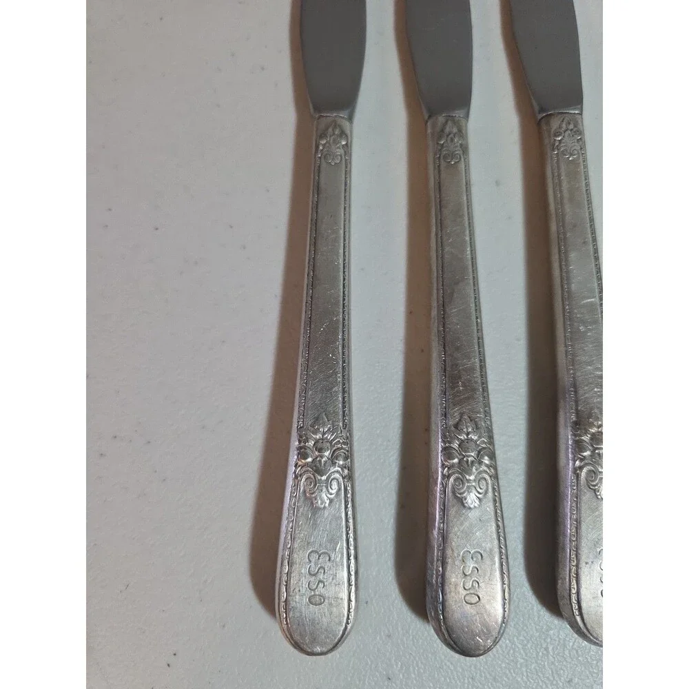 Vintage Esso Gas Oil Advertising 1847 Rogers Bros Adoration Silverware Knife Set